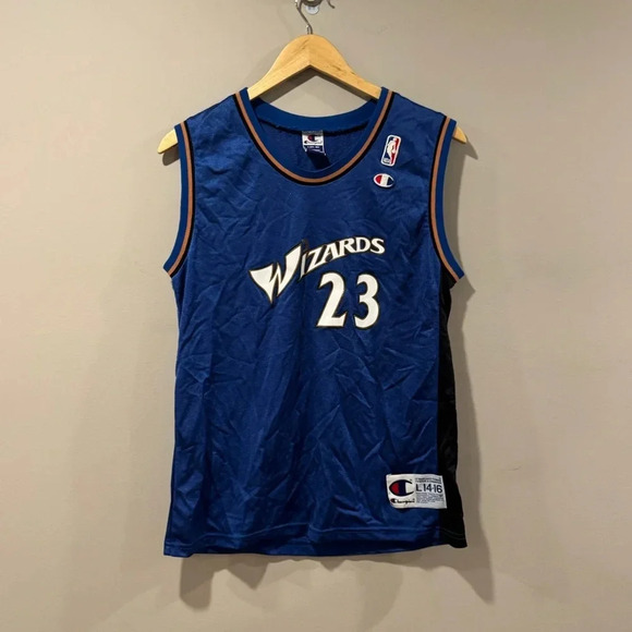 RARE🔥 Champion NBA Washington Wizards Michael Jordan NBA Basketball Jersey - Picture 1 of 9